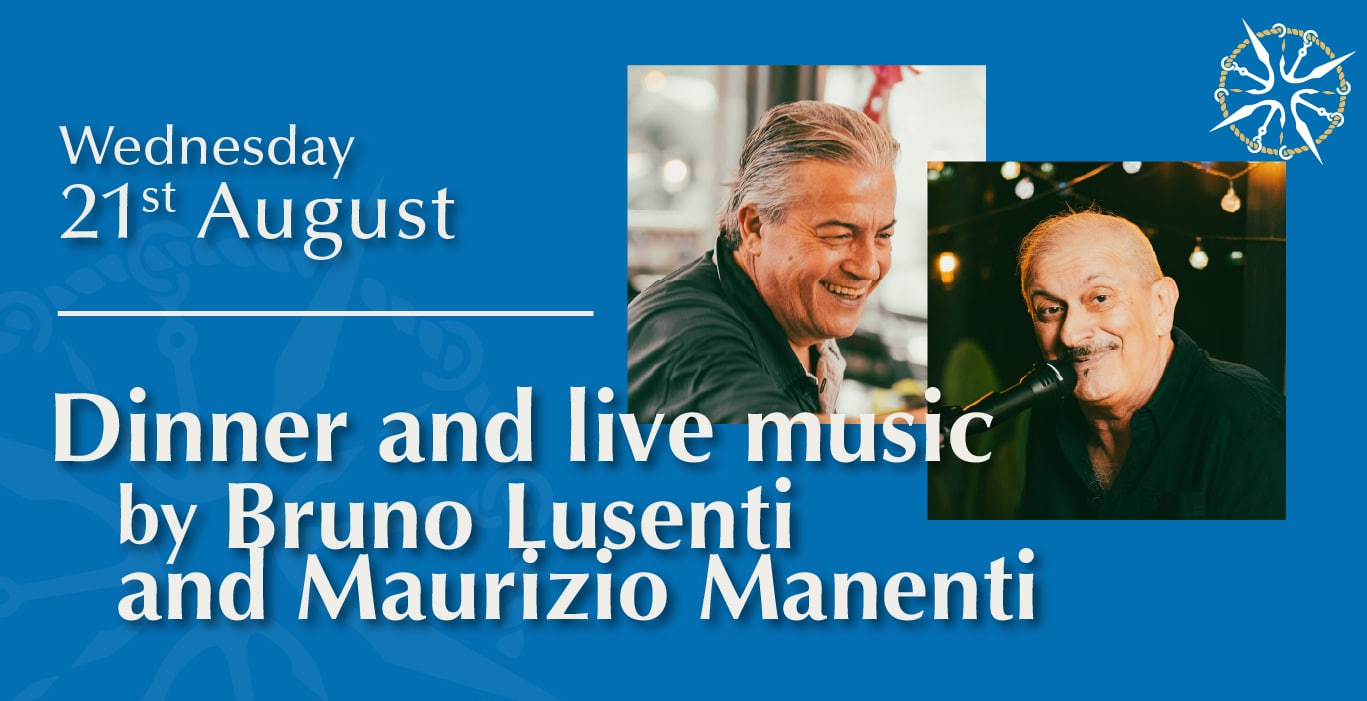 Dinner with live music by Bruno Lusenti and Maurizio Manenti